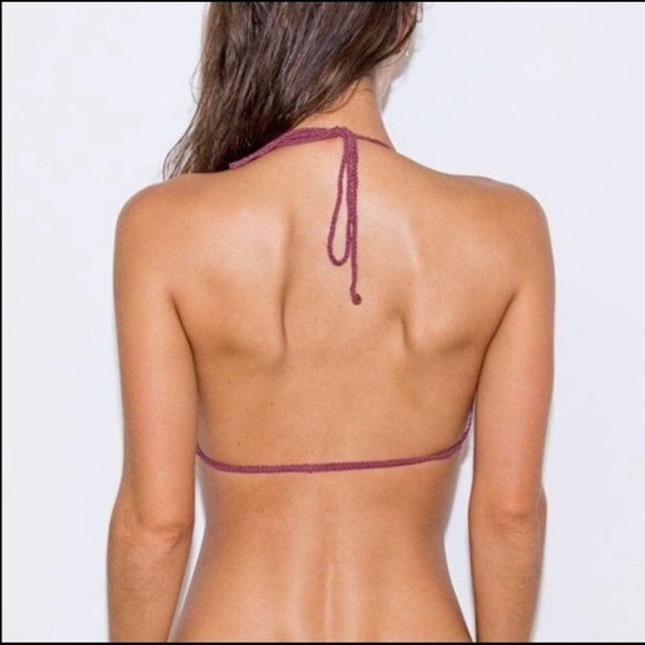 SOMEDAYS LOVIN Revolve Miles Crochet Bikini Top Size Large NEW - Picture 3 of 9